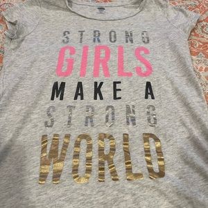 Girls strong girls shirt